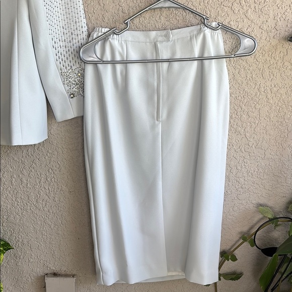 Vintage John Meyer Aqua Green Beaded Jacket & Skirt Set Women’s - Picture 9 of 17